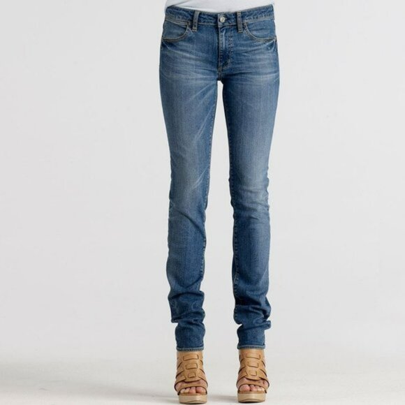 Paper Denim & Cloth Relaxed Slim Straight Casual Denim Ankle Blue Jeans 28 6 - Picture 2 of 9